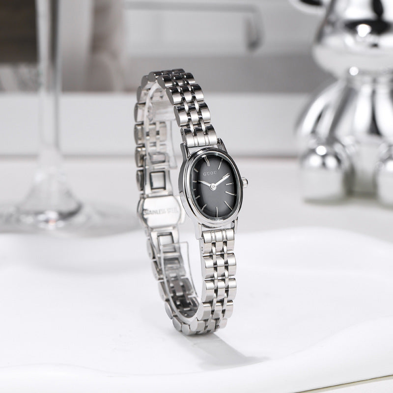 Oval Dial Female Casual Light Luxury Art